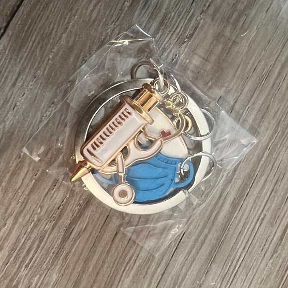 Nurse Keychain with Blue Mask - Picture 3 of 10